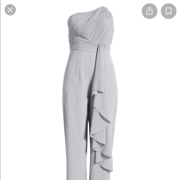 Lavish Alice Strapless Ruffle Jumpsuit - Picture 4 of 10